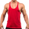 Men's Tank Tops Cotton Mens Bodybuilding O Neck Gym Fitness Singlet Fashion Male Sleeveless Shirt Sport Workout Undershirt Cl312v