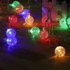 Runde Blase Ball Led Girlande Licht String Fairy Lichter Outdoor Weihnachten Dekor Für Home Rustikale Hochzeit Party Suppiles Lichter Y0720