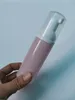 Bouteilles de stockage pots 12 x 60 ml mini pompe à mousse en plastique rose rechargeable bouteille cosmétique vide cils nettoyant extension de cils Shamp332N