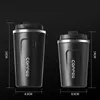 380 / 510ML Fiole À Vide Thermos Café Drinkware Pour Tasse En Acier Inoxydable Portable Voiture Isolé Voyage Tasse Thermique Bouteille D'eau 210615