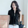 Frühlings- und Sommer Korean Fashion Ins Super Fire kurzärmelig T-Shirt weibliche Perlenknöpfe hoher Sinn für Frauen