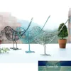 Metal Ferro Fio Pássaro Modelo Hollow Artesanato Artificial Mesa Mesa Mesa De Mesa De Mesa Ornaments Decoração Decoração Drop Droping Preço de Fábrica Projeto Especialista