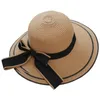Breda randen hattar halm fedora sommarstrand solhat upf hatt för kvinnor6306026