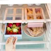 Storage Bottles & Jars Drawer - Type Refrigerator Box Creative Plastic Tray Kitchen Fruit Food Compartment Shelves Crisper