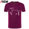 REM RUINS DE SUMOR PARA Homens Engraçado Camiseta Homens Geek Mathematics Joke Imprimir T-shirt Algodão Manga Curta Hip Hop Tees Plus Tamanho 210409