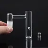 Acessórios para fumar Quartz dedo para banger unhas com removível pilar claro SuitFor Bongs de vidro