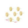 6pcs 15mm 14k 골드 컬러 도금 황동 라운드 귀걸이 고품질 DIY 쥬얼리 만들기