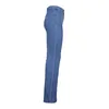 Womens wide Leg Jeans Harajuku Straight Pants Fashion Mid-Waist Retro Stitching Trousers Hip Iifting Slim Vintage Blue color