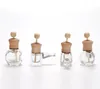 Car Perfume Bottle Clip For Essential Oils Air Freshener Fragrance Airs Vent Outlet Empty Glass Bottles SN2607