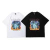 Mäns Hip Hop Oversize T-shirt Men Rap Star Print T Shirt Harajuku Bomull Casual Sommar Kortärmad Tshirt Streetwear Toppar 210601