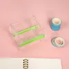 Washi Tape Cutter Set Tape Tool Porta nastro trasparente Materiale scolastico Cancelleria per ufficio