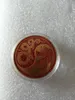 Misterioso regalo in stile cinese Yin Yang Drago Fenice Rilievo tridimensionale Argento Nero Medaglia commemorativa Tai Chi Moneta