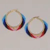 Go2boho miyuki örhängen Bohemian hoop örhängen för kvinnor smycken 2020 trendiga boho handgjorda pendientes färgglada smycken aretes