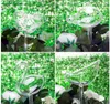 4 PCS 식물 셰이프 셀러 싱크 삽입 핸드 블로우 투명 유리 식물 귀여운 셀프 급수 글로브 자동 식물 관개 장치