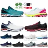 Großhandel 2021 Fashion K27 Running Shoes Athletic Jogging Sporttrainer Triple White Black Techno Cyan Peacoat Pink Volt Outdoor Läufer