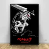 Berserk – affiche d'art animé japonais en soie, imprimés de décoration murale, quadro cuadros H1110250z