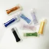 36mm Mini Glass Tobacco Cigarette Filter Tips Smoking Pipe With Flat Round Mouth Holder Cute Pyrex Glass Tube for Rolling Papers Wholesale