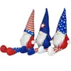 Американская независимость День партии поставляет гномов эльфийские орнаменты elf длинно ногами остроконечная шляпа безликая кукла звездный блезет