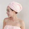 60 * 25 cm de serviette de serviette femme femmes femmes microfibres magiques douche bouchons de cheveux Séchage de cheveux Turban chapeau rapide sèche sec ZWL364-1