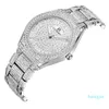 Top luxe strass Longbo Bracelet femmes diamant mode dames or Rose robe montre en acier inoxydable cristal montre-Bracelet