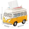 Dekorative Objekte Figuren Kreative Metallauto Tissue Box Handgemachte Retro Eisen Handwerk Bus Miniatur Modell Wohnzimmer Dekoration Ornamente