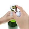 Rostfritt stål golfbollformade flasköppnare korkskruv vin och ölöppnare