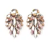 Stud bohême cristal boucles d'oreilles Multi couleur géométrique verre déclaration bijoux femmes femme à la main cadeaux de mariage