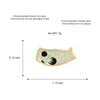 Little Fish broche pins schattige email Animal Animal Rapel Pin For Women Men Men Top Dress Cosage Fashion Jewelry Will en Sandy