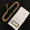 Stainless steel letter 14k gold cuban link chain strings necklace bracelet for mens and women Party lovers gift hip hop jewelry With BOX