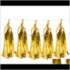 Decoration Event Festive Supplies Home & Garden Drop Delivery 2021 5 Sheets/Set Decorative Diy Tissue Garland Foil Gold Sier Tassel Fringe Bu