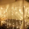 Strings 2021 Światła strunowe kurtyna LED Fairy Light Dekoracje świąteczne do sypialni/na zewnątrz/imprezę/dom/oświetlenie wakacyjne