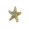 20 pçs / lote acessórios de jóias esmalte starfish shell oceano broche pino