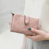 Portafogli Lady Donna Borsa per soldi in pelle Pochette Portafoglio Corto Pu Portamonete Porta carte Borsa Grigio Rosa Blu