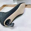 Broca quente de inverno de malha elástica botas de salto alto apontado design de couro outsole material de boa qualidade tamanho 35-40