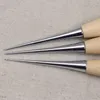 Деревянная ручка AWL Профессиональные ручные инструменты DIY Handmade кожаное ремесло шить шить