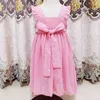 Девушки платье лето шифон в горошек Peparting лук милая принцесса мода детский 2-6Y 210515