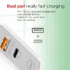 Type-C USB Fast Wall Chargers 20W PD en QC 3.0 Dual Ports met US EU-plug voor iPhone 13 12 11 Pro Max iPad Xiaomin Huawei mobiele telefoon detailhandel