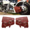 Motorcycle Waterproof Bag Motorcycle Saddle Bags Pu Leather Motorbike Side Tool Bag out door Luggage For Sportster XL 883 1200