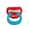 Силиконовые соску Смешные Pacifiers успокаивает бороды зубов красный цвет губ малыша детские продукты 20 стиль T500573
