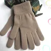 Gants tricotés en cachemire pour femmes, hiver, automne, chauffe-mains, doublure épaisse, mitaines à doigts complets, gant de poignet court de ski, XDJ089