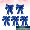 5pcs / Pack Tissu Scintillant Noeud De Ruban De Noël Cadeau Noeud Ornements De Ruban Pour Sapin De Noël Présente La Décoration (Bleu) Prix Usine Expert Design Qualité Dernier