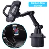 Universal Car Cup Mount Mobile Phone Holder Stand Adjustable Angle Cradle for iPhone 5/6/7/8 Pus XR XS Cellphone GPS PSP for Tesla Model 3 Y X S BMW Benz RAV4 Accessories