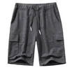 Grön sommar löpande shorts män drawstring casual workout gym solid mens kort byxor märke utomhus svett byxor elasticitet jogger 210524