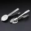 Szpilki ze stali nierdzewnej Clip Pins Class Metal Men's Tie Bar 16 18 20mm Circle Wezel Cabochon Podstawowe ustalenia DIY Ubrania Akcesoria