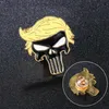 Trump Broşlar Parti Malzemeleri Punk Sembol Rozeti Amerika Başkanı Seçim Pins Ceket Ceketler Sırt Çantası Trump Broş CS03