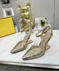 Luxe jurk schoenen Casual Glitter Hakken Sandalen Italië Hoge Kwaliteit Lederen Womens Luxurys Designers Hoogte Toenemende Puntige Toe