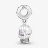 100% 925 Sterling Silver Snow Globe Angel Dangle Charms Fit Original European Charm Bracelet Fashion Wedding Engagement Jewelry Ac267O