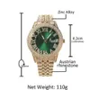 Valentine's 42mm Diamond Icy Watch Automatic Movement Waterproof Luxury Iced Out Rhinestone Watches for Man Women Gifts