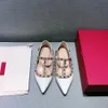 Mode vrouwen schoenen multicolor designer slippers sandalen echt koeienhuid lederen schoen met logo box platte slipper