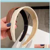 Stirnbänder Schmuck 4 Farben Einfarbig Make-Up Haarband Vintage Stil Casual Frauen Stirnband Outdoor Reise Mode Persönlichkeit Haarband Dro